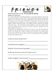 English Worksheet: The one with the ski trip