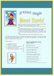 English Worksheet: present simple