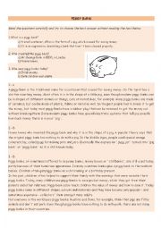 English Worksheet: Piggy bank