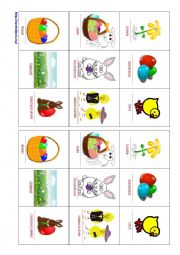 English Worksheet: Easter Go Fish Card Game (have/have got)