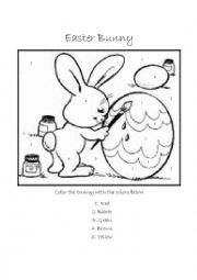 English Worksheet: Easter Bunny