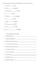 English Worksheet: Excersises To Be