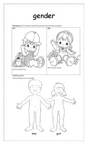 English Worksheet: gender