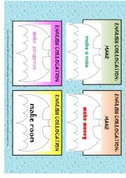 English Worksheet: english collocation make 2