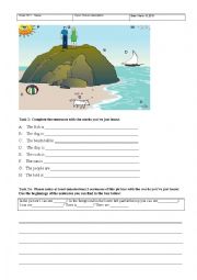 English Worksheet: Picture description