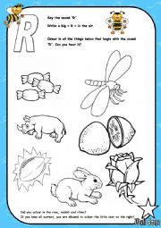 Alphabet - Letter R - Activity