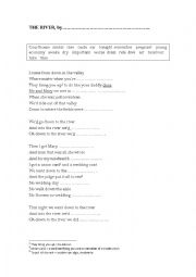 English Worksheet: The River, by Bruce Springsteen: Fill in the gaps