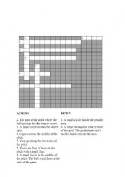 crossword about football
