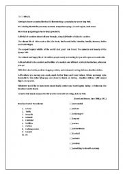 English Worksheet: Reading