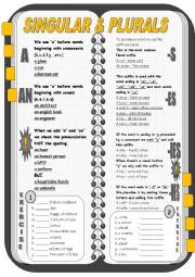 English Worksheet: Singular and plural nouns 