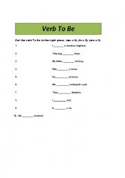 Verb To Be