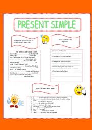 English Worksheet: present simple