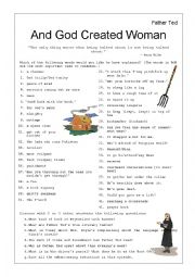 English Worksheet: Father Ted-And God Created Woman