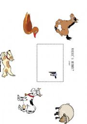 English Worksheet: animals on the farm