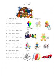 English Worksheet: toys