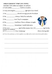 English Worksheet: SIMPLE PRESENT TENSE