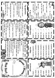 English Worksheet: should / shouldnt mini book