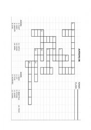 English Worksheet: Antonym Crossword