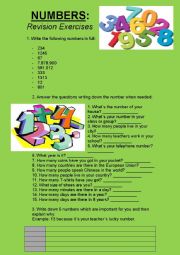 Numbers - revision exercises