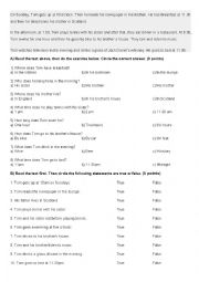 English Worksheet: Reading Compherension