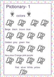 English Worksheet: Colors