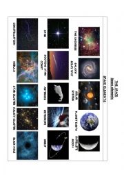 English Worksheet: THE SPACE A)