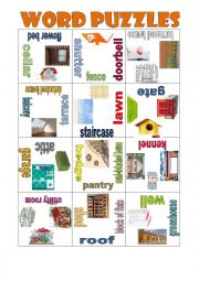 English Worksheet: House Puzzle