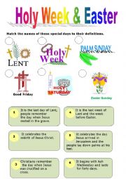 Holy Week & Easter