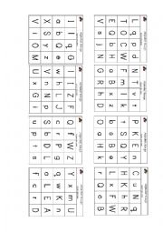 English Worksheet: Bingo - Small and Capital Letters