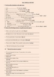 English Worksheet: Bac language test 1