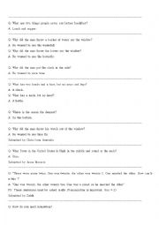 English Worksheet: riddle