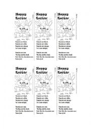 English Worksheet: HAPPY EASTER CARDS