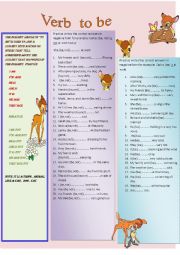 English Worksheet: verb to be present