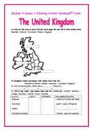 English Worksheet: Module 4 lesson 1 Planning Easter holidays Part 2