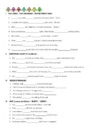 English Worksheet: TEST  -  8th grade