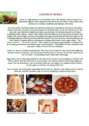 English Worksheet: Easter in Russia