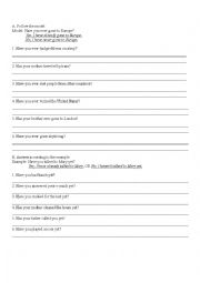 English Worksheet: Present Perfect Exercises