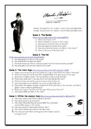 English Worksheet: Chaplin - There is / There are / To Be