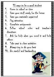 10 ways to be a good pupil