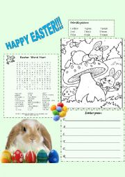 English Worksheet: Easter Activities