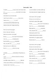 English Worksheet: Abba Mama mia