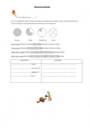 English Worksheet: Talk about your habits