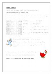 English Worksheet: Past simple, irregular verbs