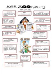 English Worksheet: JOBS AND CAREERS