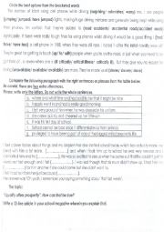 English Worksheet: Language and writing