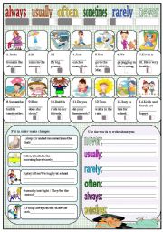 English Worksheet: adverbs of frequency