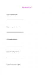 English Worksheet: Preferences and gerunds