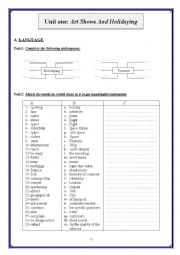 English Worksheet: uni1 bac revision 