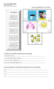 English Worksheet: POEM