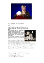 English Worksheet: Reading Skill - Fortune Telling - reading part 1